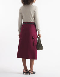 Pull Bold Fox Head avec écusson en laine - Light Beige Melange