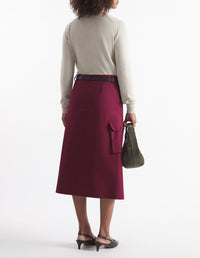 Bold Fox Head jumper with wool badge - Light Beige Melange