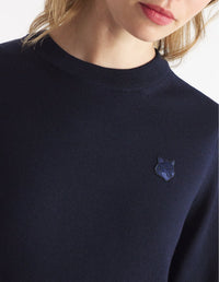 Pull Bold Fox Head avec écusson en laine - Ink Blue
