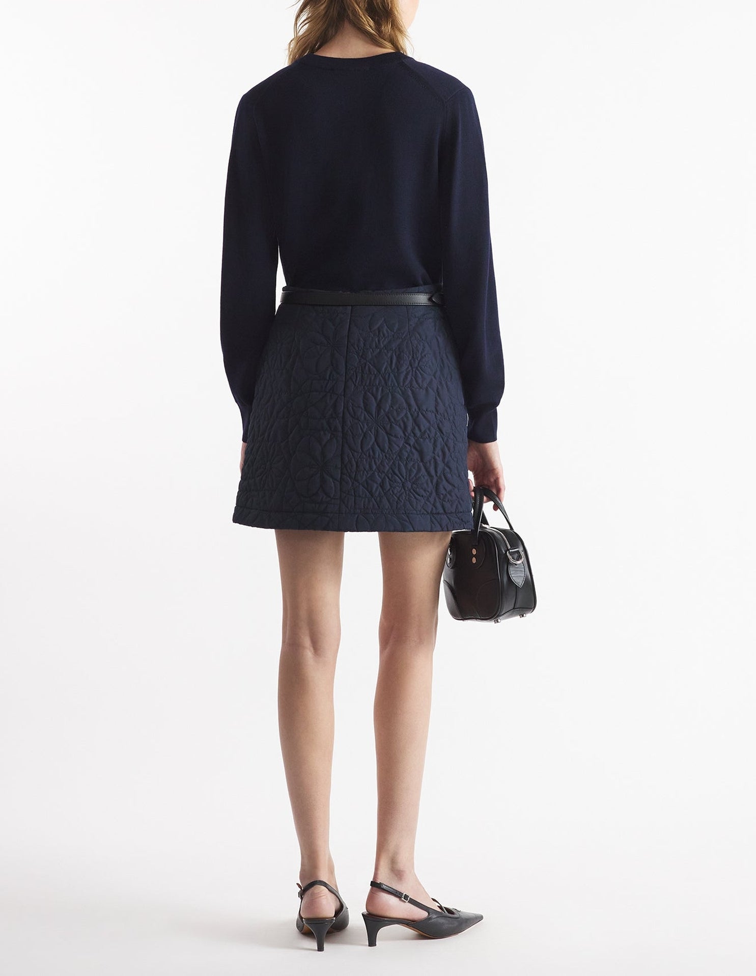Pull Bold Fox Head avec écusson en laine - Ink Blue