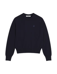 Pull Bold Fox Head avec écusson en laine - Ink Blue