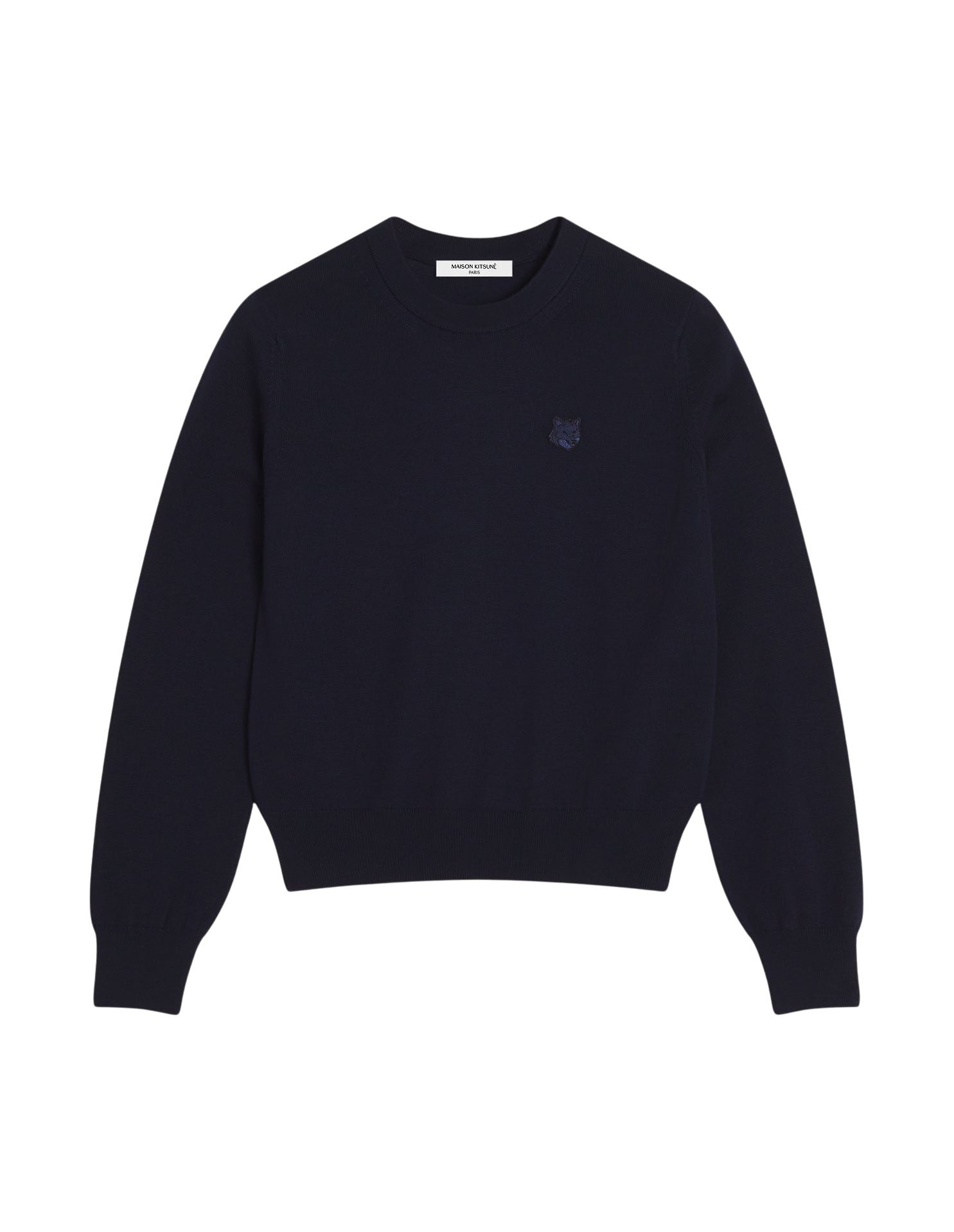 Pull Bold Fox Head avec écusson en laine - Ink Blue