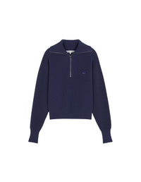 Pull à col zippé Bold Fox Head - Ink Blue