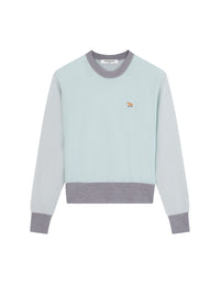 Pull Baby Fox à manches longues en laine - Peppermint