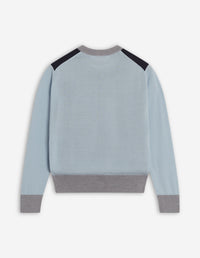 Pull Baby Fox à manches longues en laine - Navy