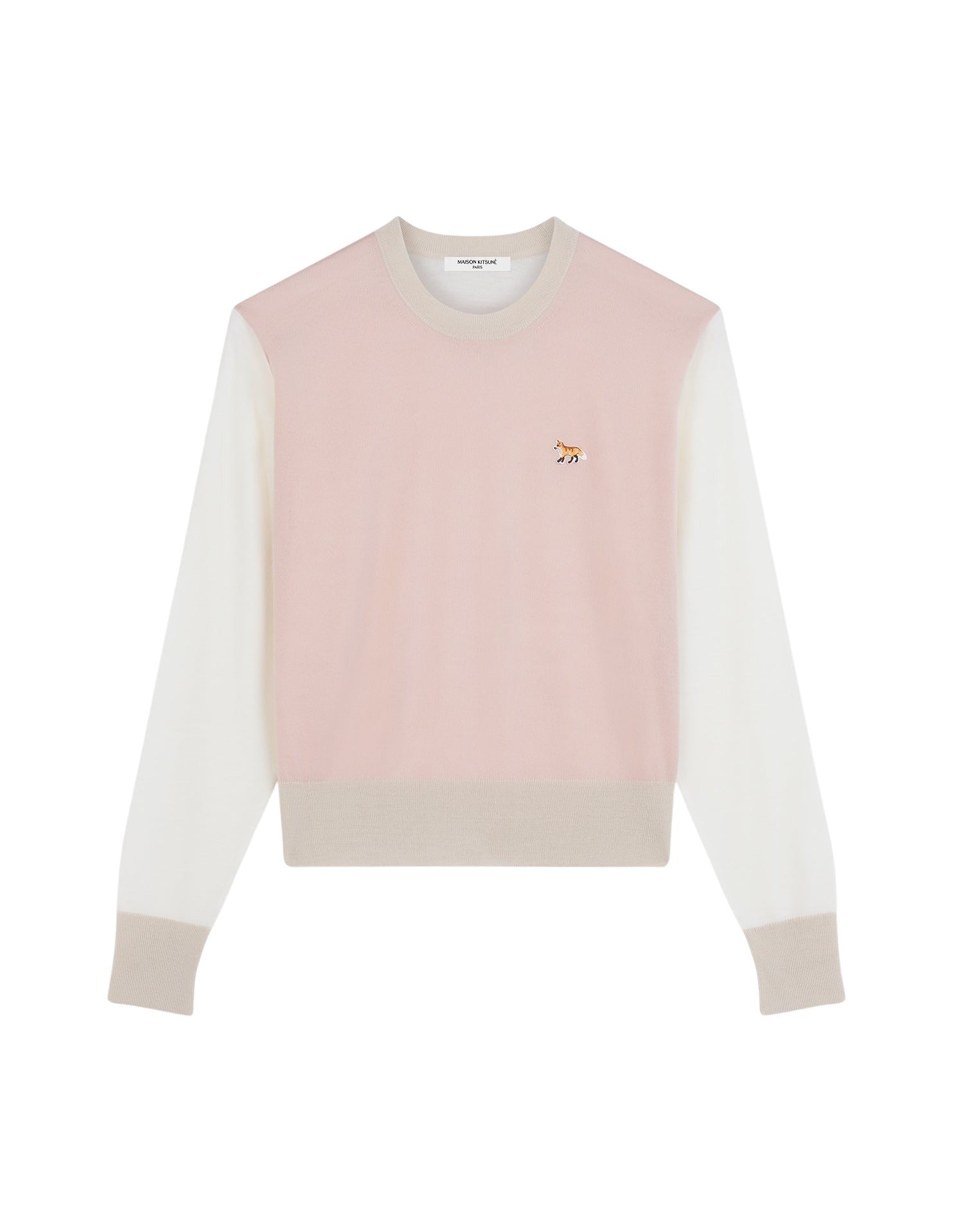 Pull Baby Fox à manches longues en laine - Pasture Rose