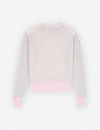 Pull Baby Fox à manches longues en laine - Ecru