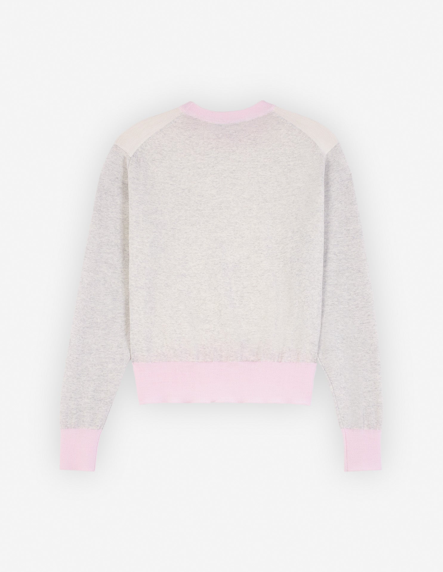 Pull Baby Fox à manches longues en laine - Ecru