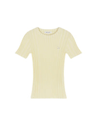 Pull Baby Fox côtelé à manches courtes - Lemonade