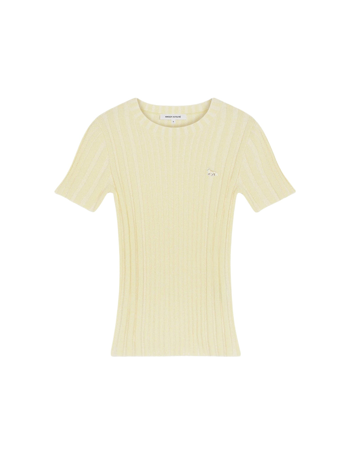 Pull Baby Fox côtelé à manches courtes - Lemonade