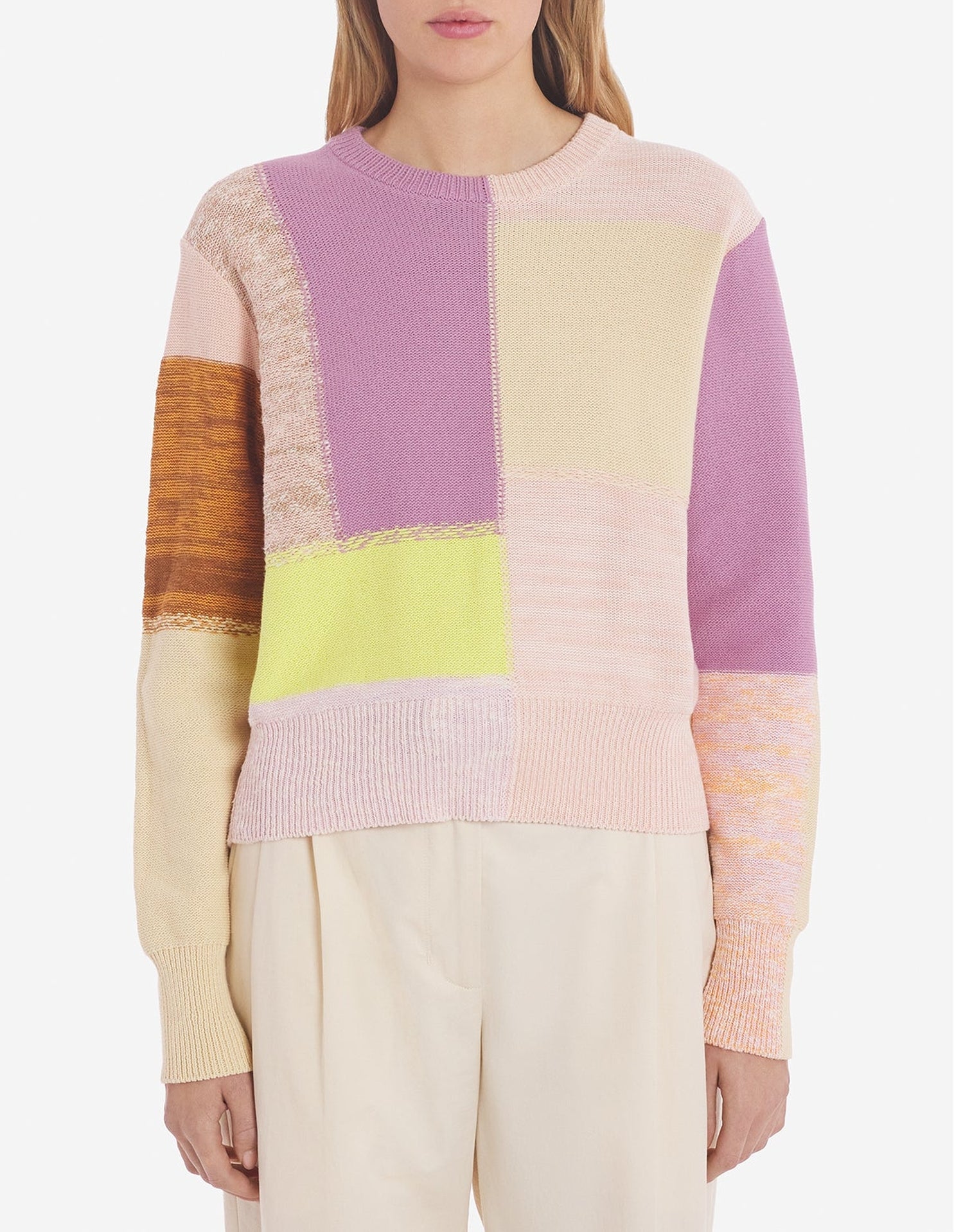 Pull avec écusson et broderie - Yellow Lilac Design