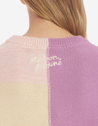 Pull avec écusson et broderie - Yellow Lilac Design