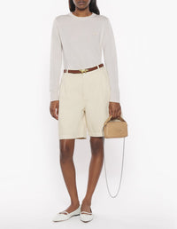 Baby Fox wool patch jumper - Marble