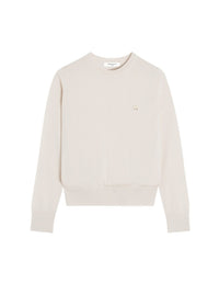 Baby Fox wool patch jumper - Marble