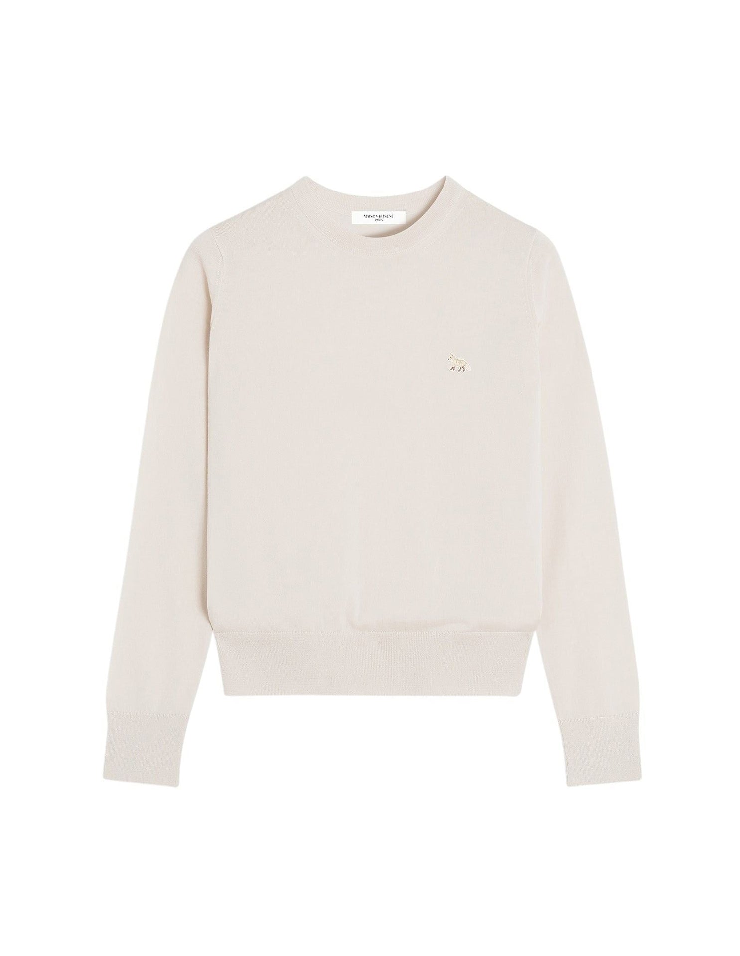 Baby Fox wool patch jumper - Marble