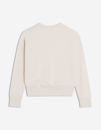 Baby Fox wool patch jumper - Marble