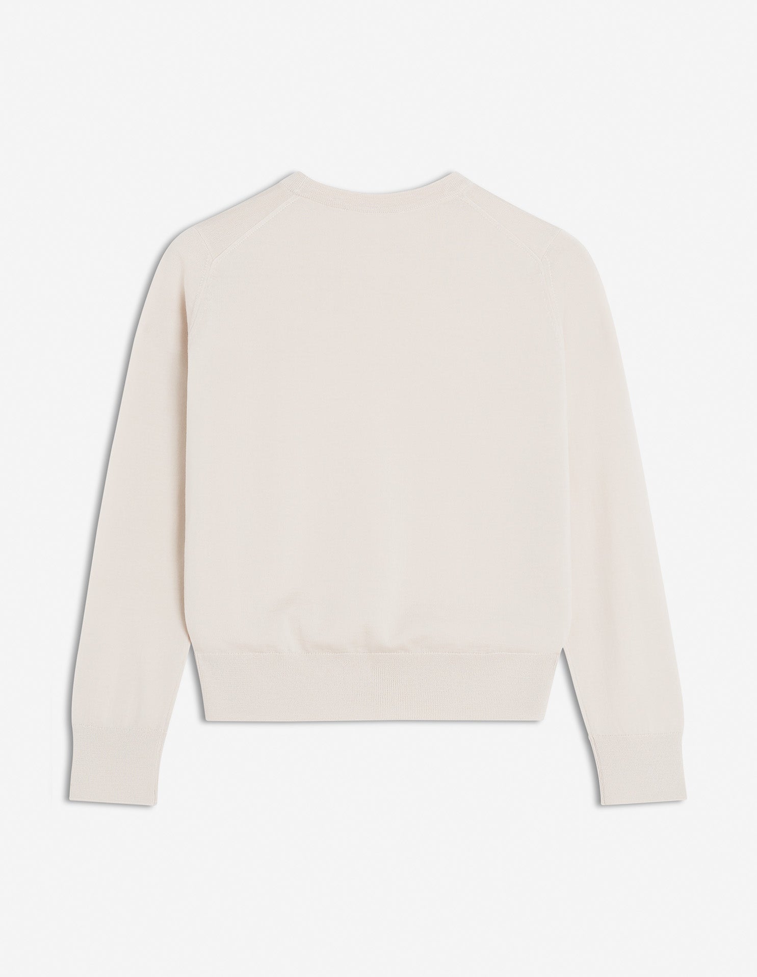 Baby Fox wool patch jumper - Marble