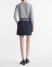 Baby Fox short-sleeved wool jumper - Medium Grey Melange