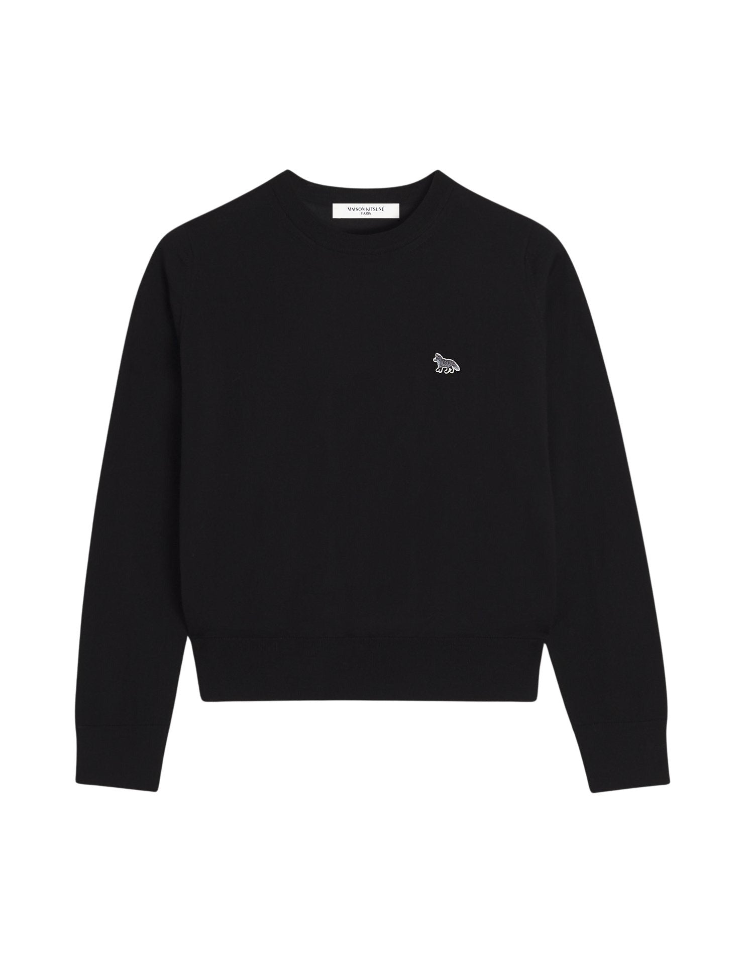 Pull Baby Fox à manches courtes en laine - Black