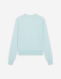 Pull Baby Fox à manches courtes en laine - Peppermint