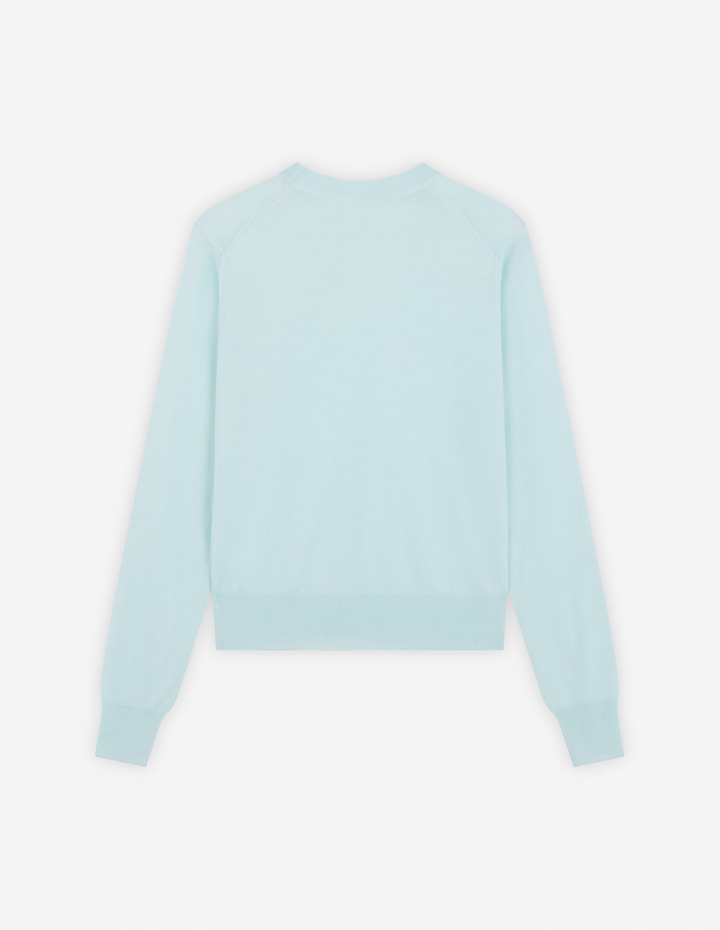 Pull Baby Fox à manches courtes en laine - Peppermint
