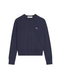 Pull Baby Fox à manches courtes en laine - Deep Navy