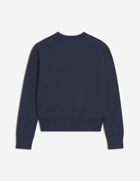 Baby Fox short-sleeved wool jumper - Deep Navy