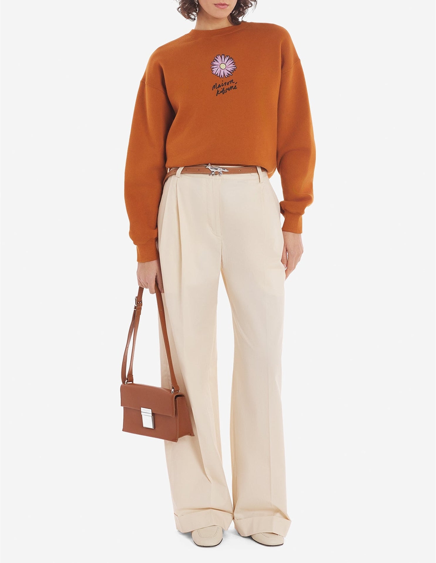 Pantalon ample avec broderie - Paper
