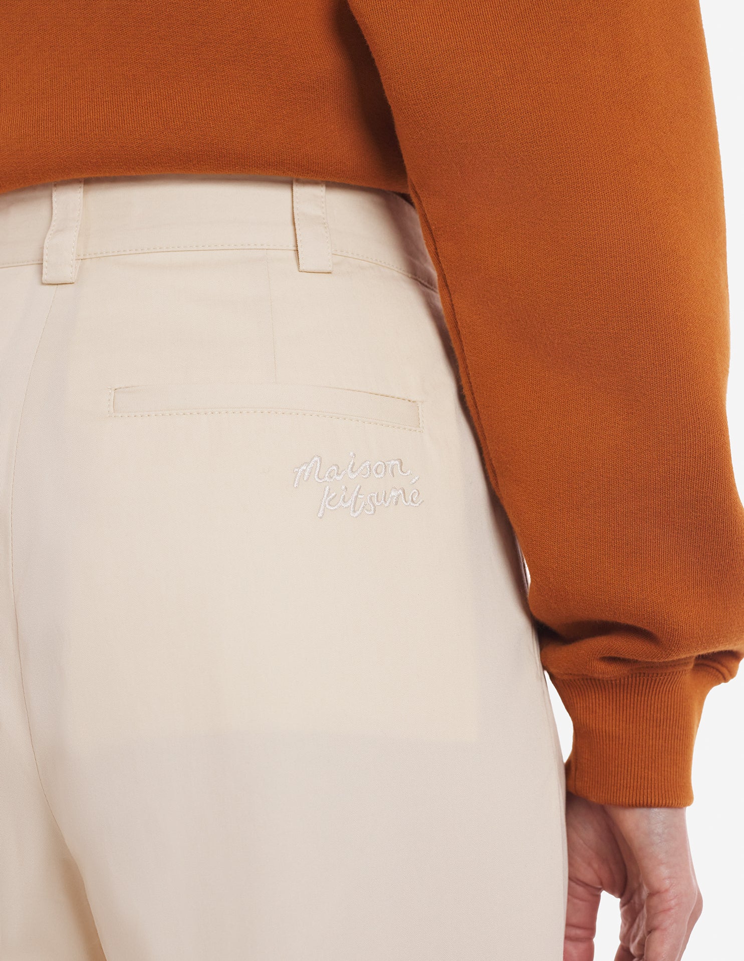 Pantalon ample avec broderie - Paper