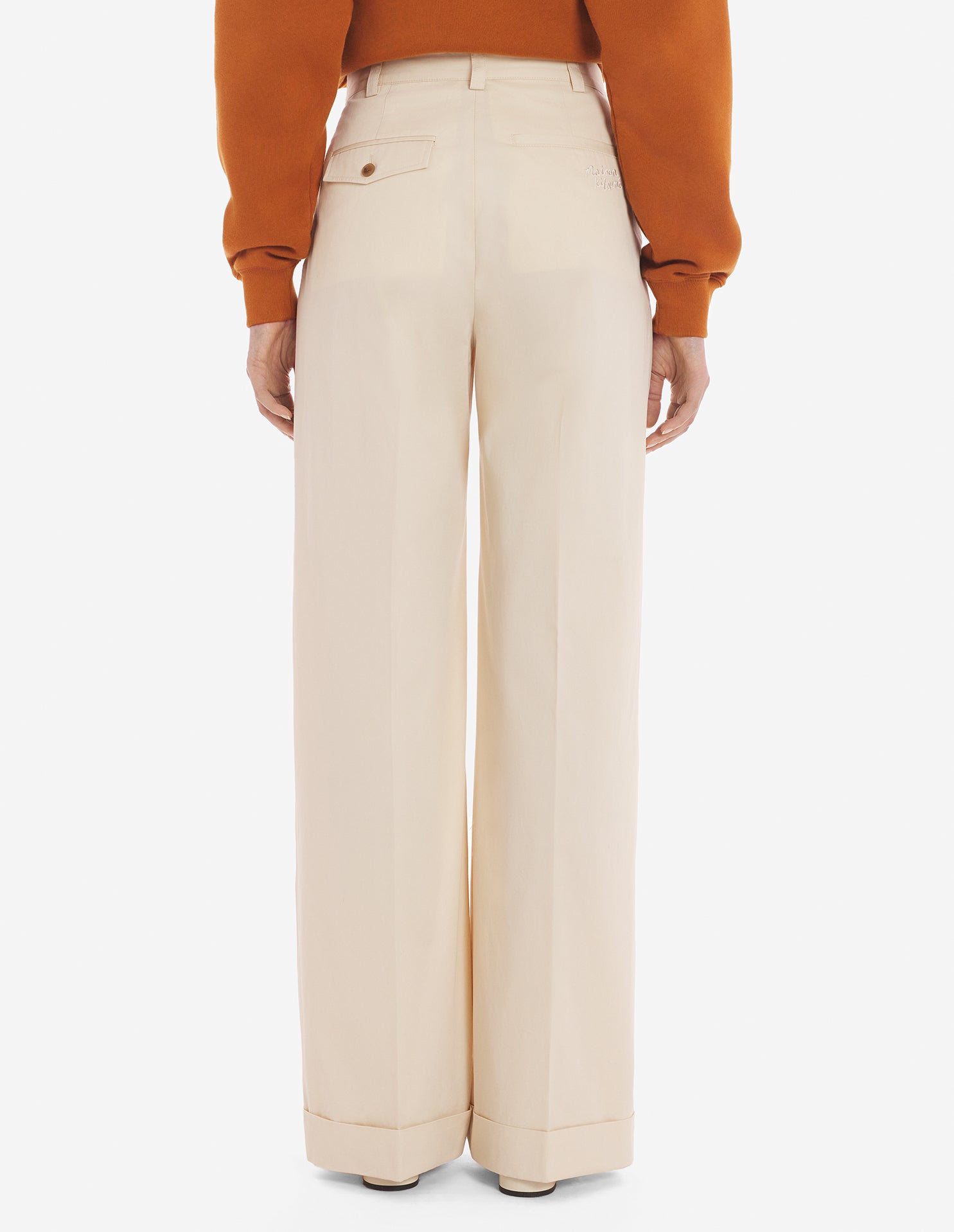 Pantalon ample avec broderie - Paper