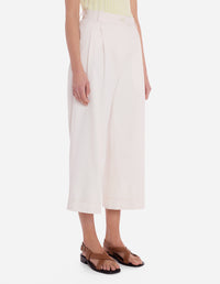 Pantalon croisé et ample avec broderie - Fresh Cotton