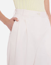 Pantalon croisé et ample avec broderie - Fresh Cotton