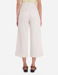 Pantalon croisé et ample avec broderie - Fresh Cotton