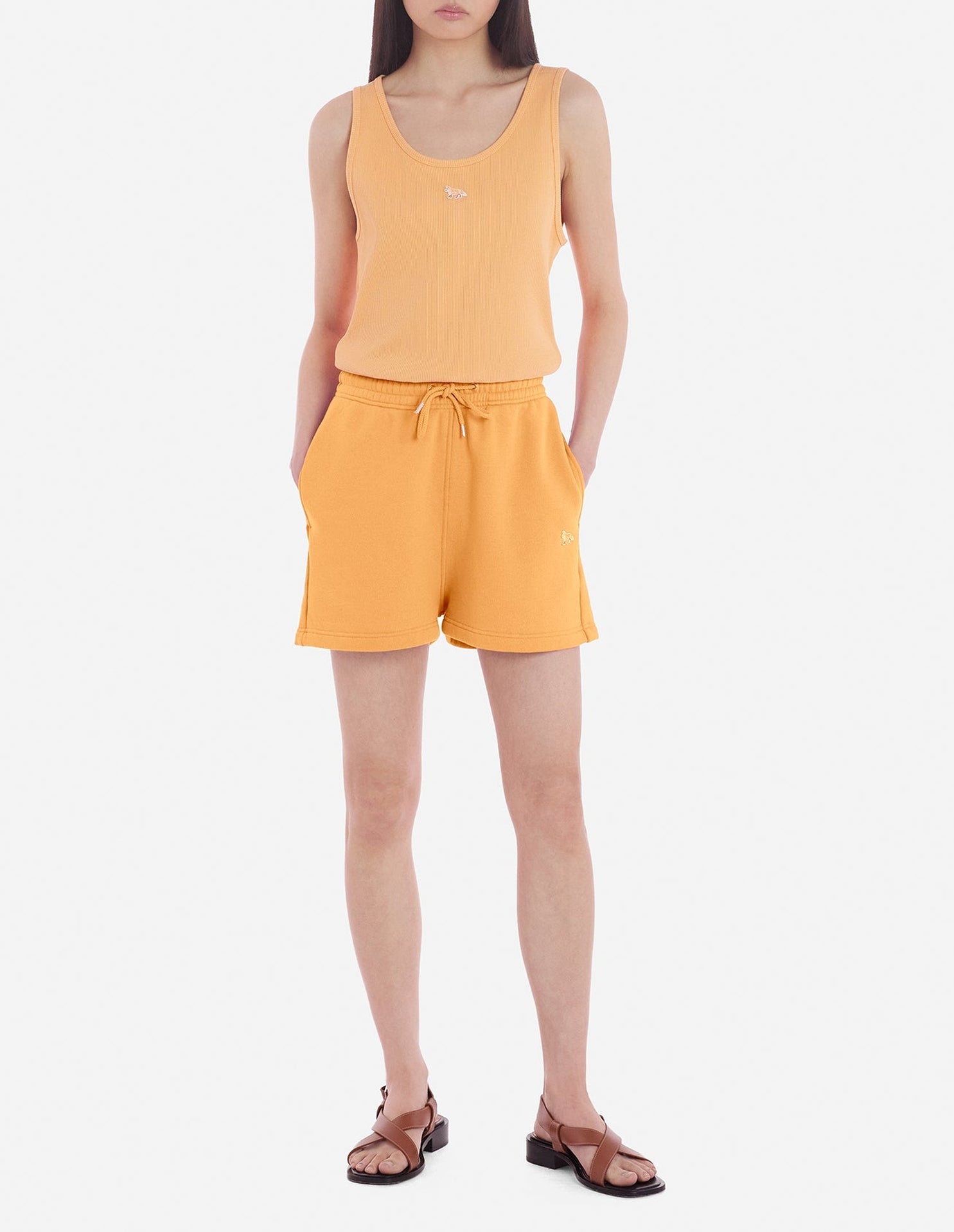 Short de survêtement Baby Fox - Sunset Orange