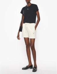 Baby Fox tracksuit shorts with badge - Marble