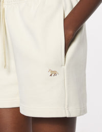 Baby Fox tracksuit shorts with badge - Marble