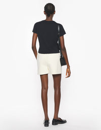 Baby Fox tracksuit shorts with badge - Marble