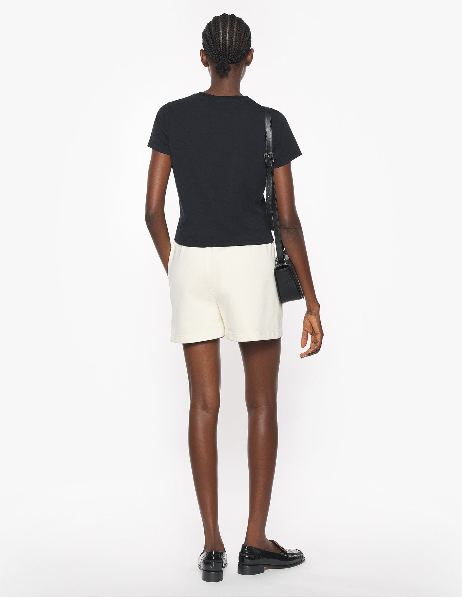 Baby Fox tracksuit shorts with badge - Marble