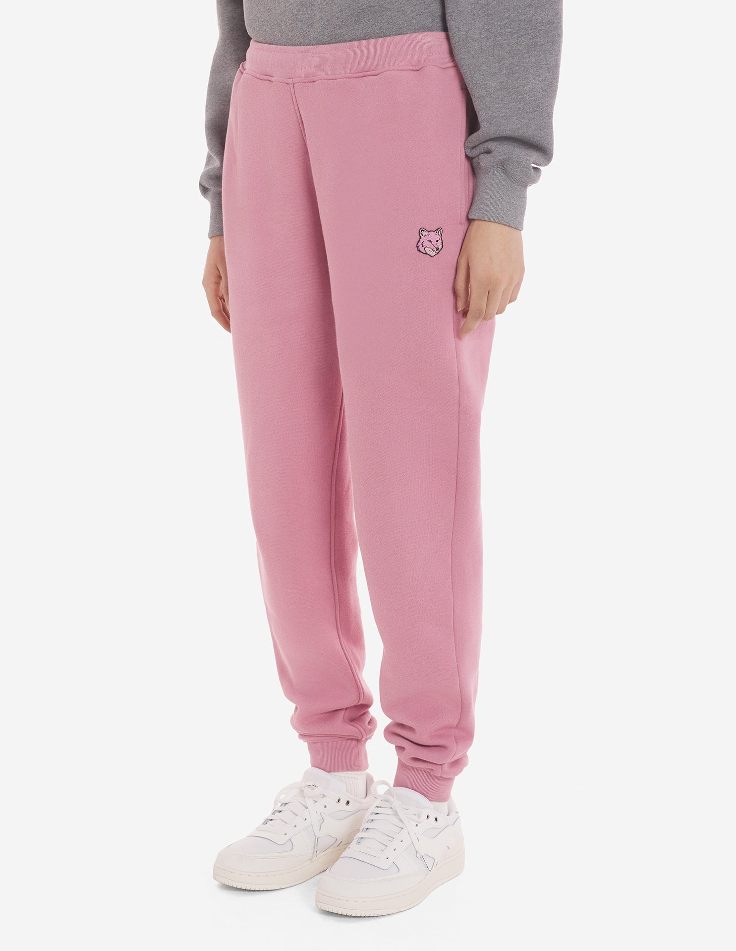 Pantalon de survêtement Bold Fox Head avec écusson - Rosebud