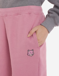 Pantalon de survêtement Bold Fox Head avec écusson - Rosebud