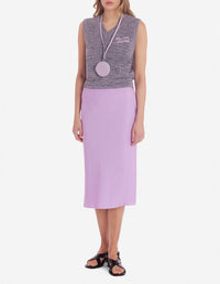 Jupe évasée longueur midi - Lilac