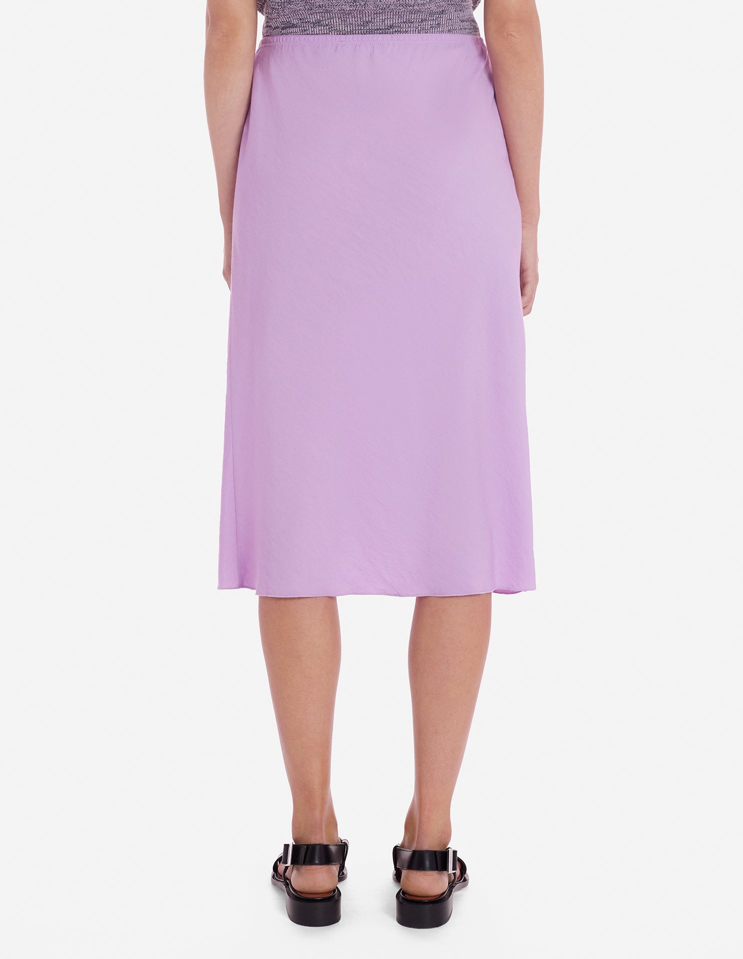 Jupe évasée longueur midi - Lilac
