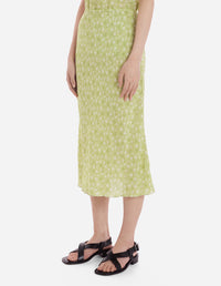 Jupe évasée longueur midi à motif - Lime Design