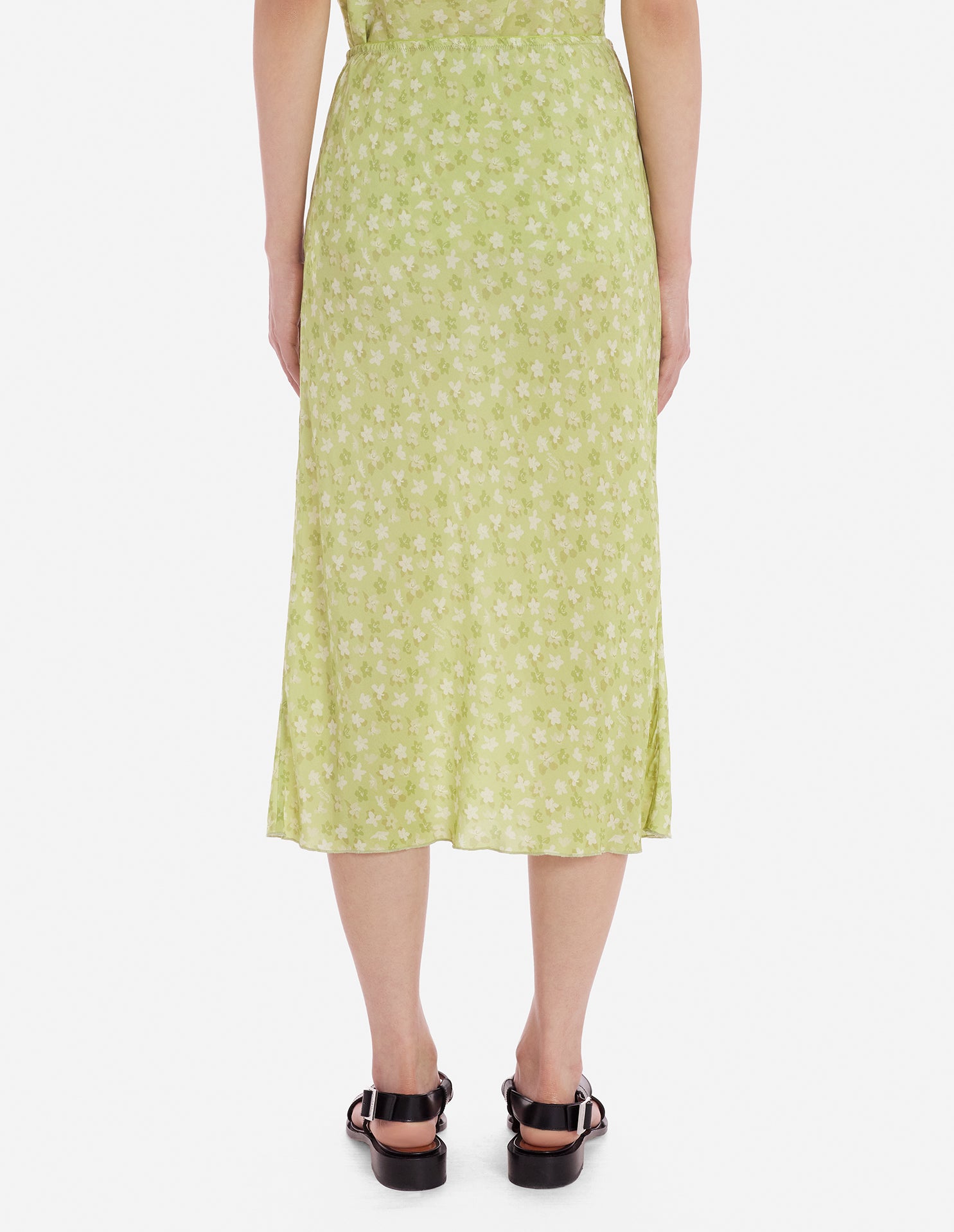 Jupe évasée longueur midi à motif - Lime Design