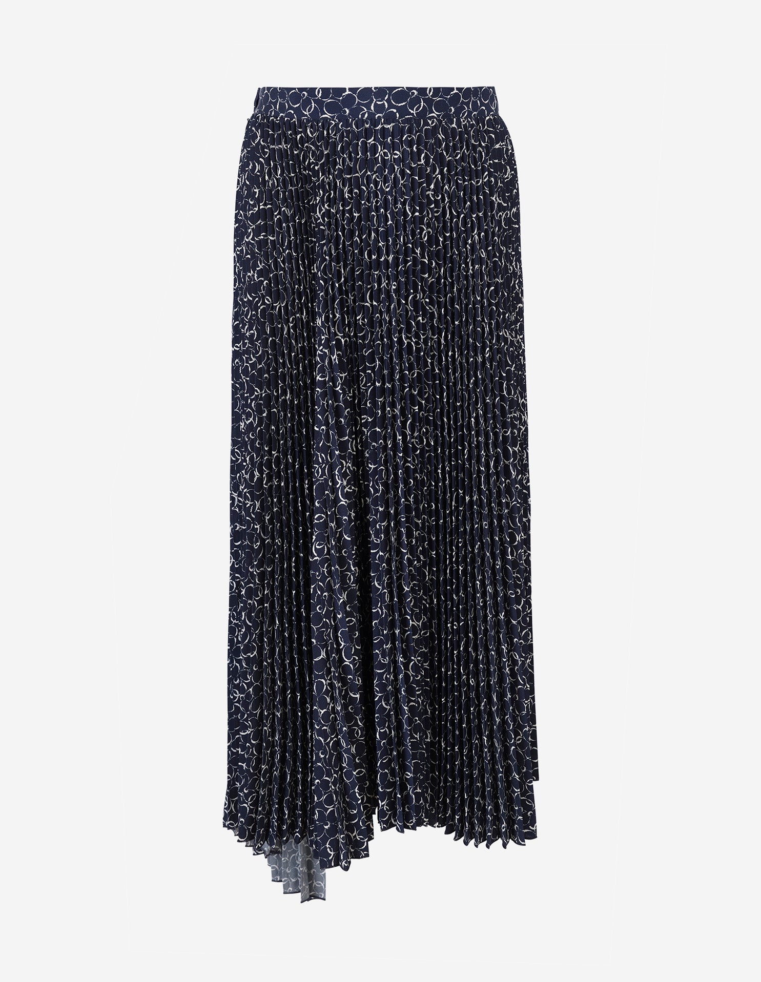 Jupe plissée asymétrique - Ink Blue Design