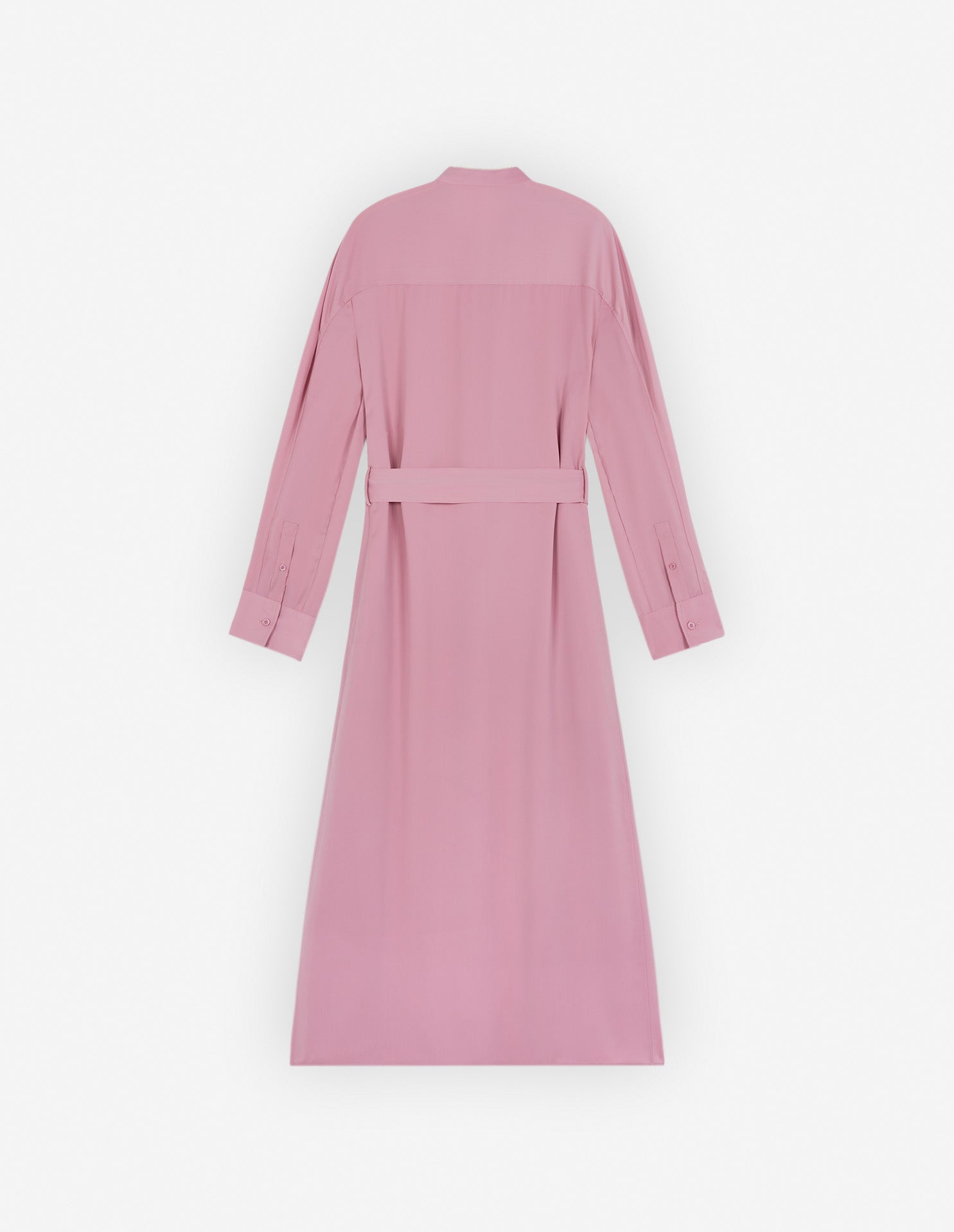 Robe chemise longue Bold Fox Head avec ceinture brodée - Rosebud