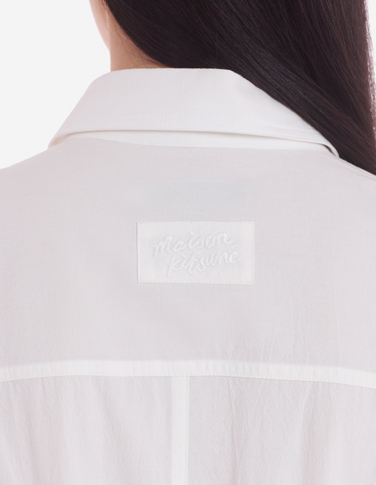 Robe chemise à manches courtes - White