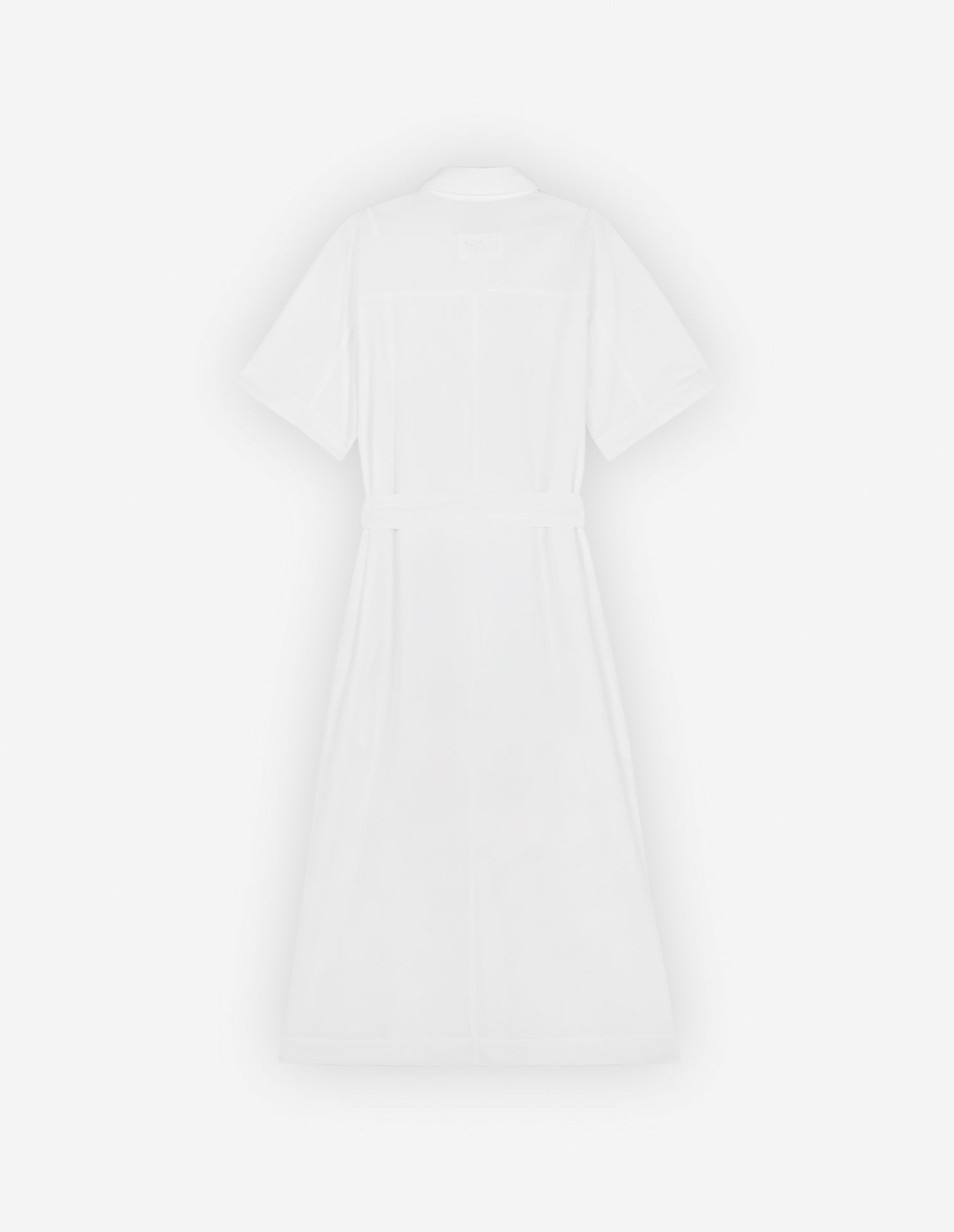 Robe chemise à manches courtes - White