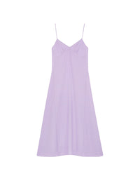 Robe longues à fines bretelles évasée - Lilac