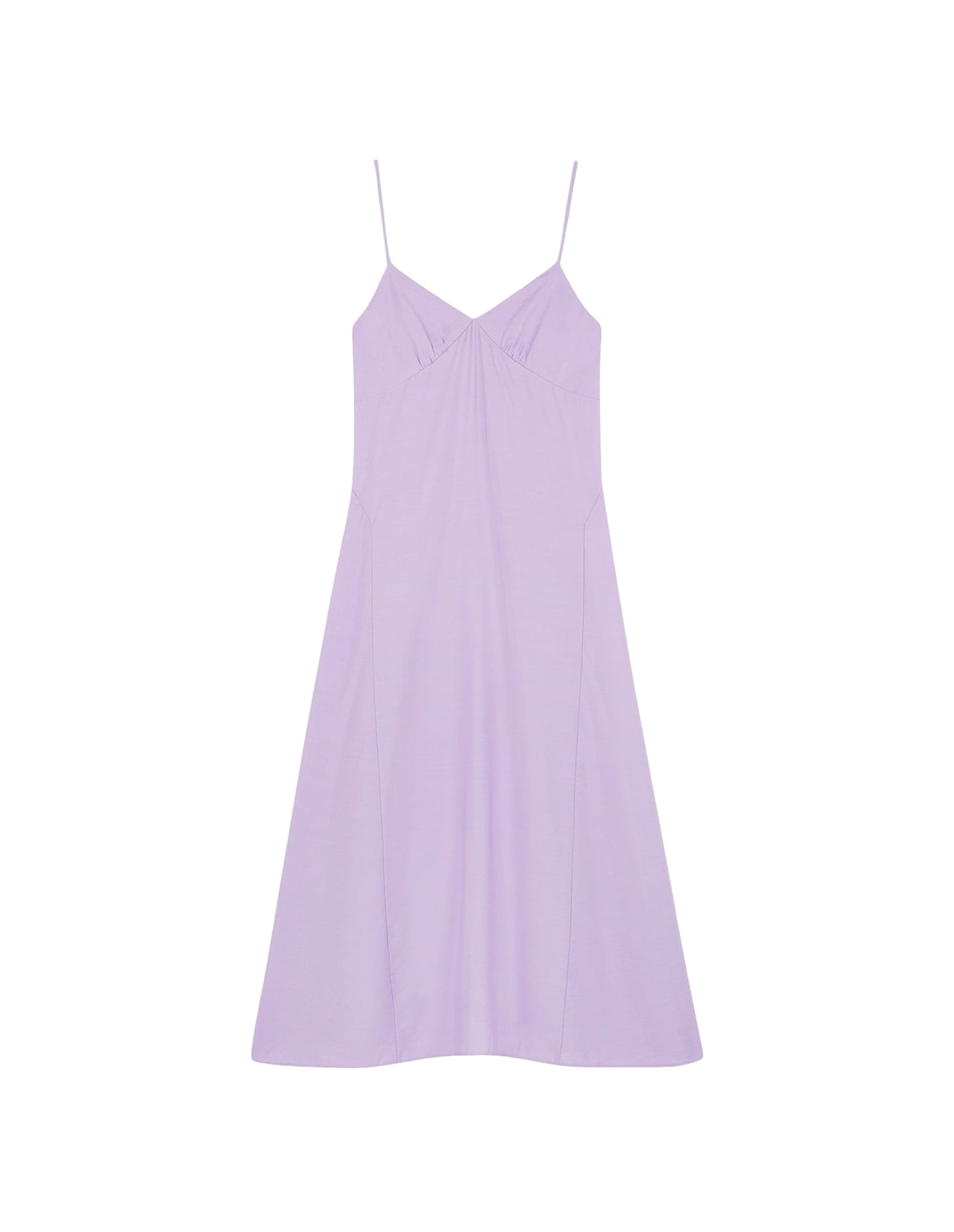 Robe longues à fines bretelles évasée - Lilac